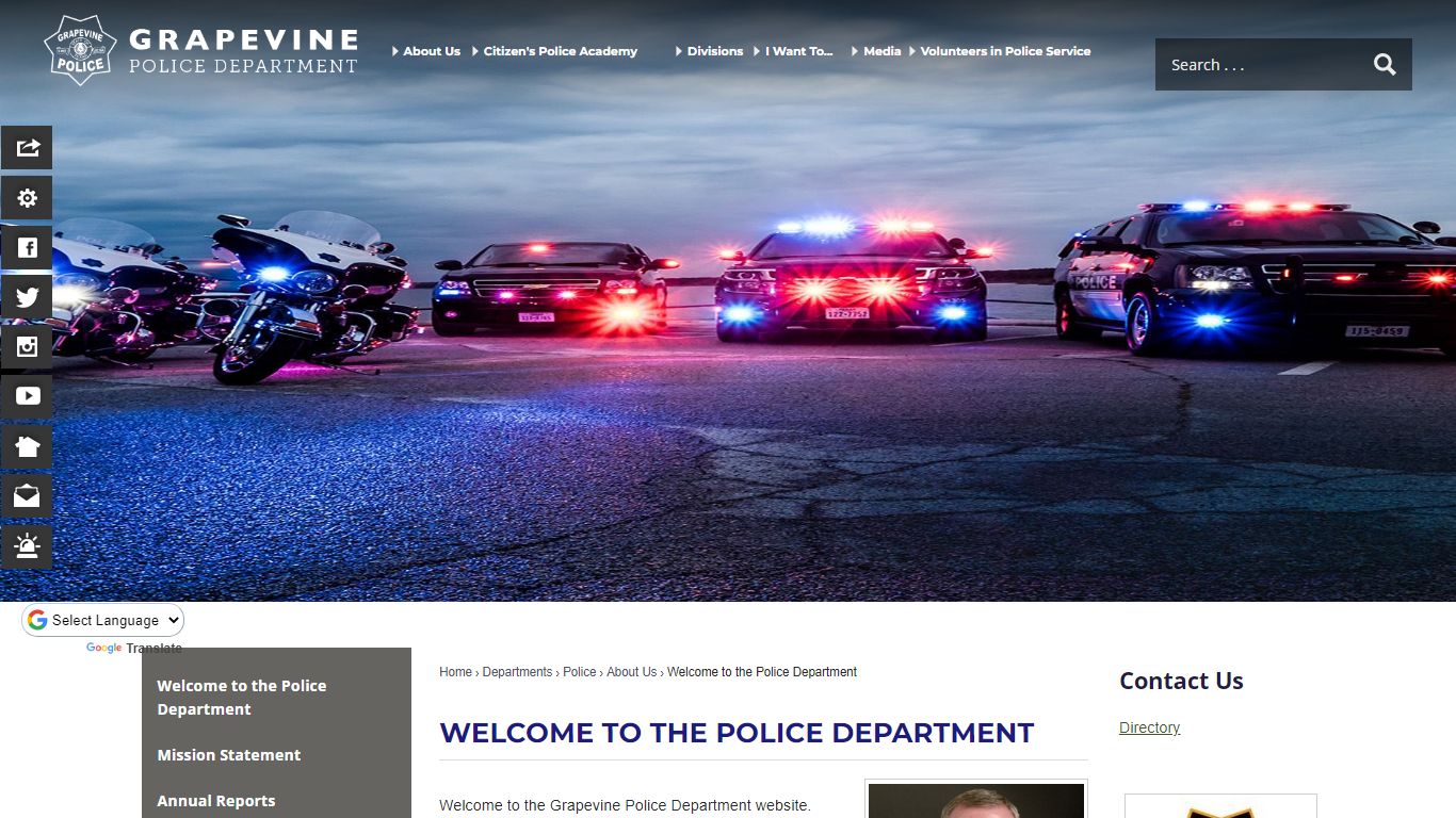 Welcome to the Police Department | Grapevine, TX - Official Website